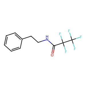 Propanamide, 2,2,3,3,3-pentafluoro-N-(2-phenylethyl)- structure