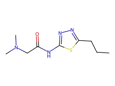 Acetamide, 2-(dimethylamino)-N-(5-propyl-1,3,4-thiadiazol-2-yl)- structure