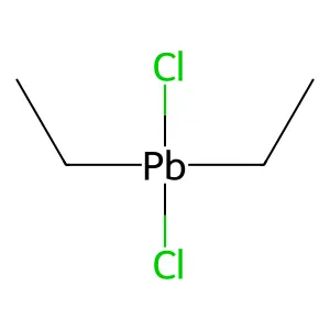 二乙基铅(II)二氯化物 structure