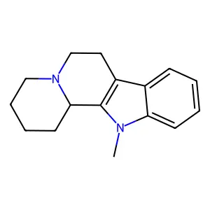 12-methyl-2,3,4,6,7,12b-hexahydro-1H-indolo[2,3-a]quinolizine structure