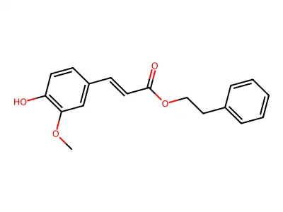 Phenylethyl 3-methylcaffeate structure