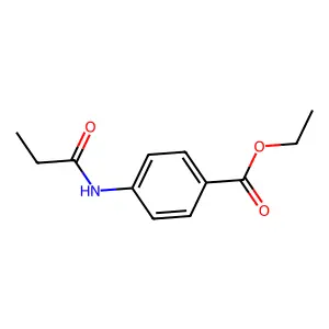 Ethyl 4-(propanoylamino)benzoate structure