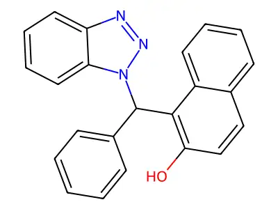 1-[Benzotriazol-1-yl(phenyl)methyl]naphthalen-2-ol structure