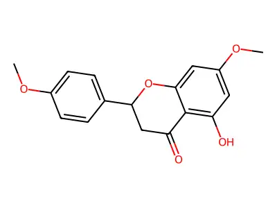 2,3-Dihydro-5-hydroxy-7-methoxy-2-(4-methoxyphenyl)-4H-1-benzopyran-4-one structure
