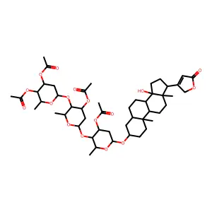 Digitoxin, tetraacetate structure