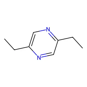 Pyrazine, 2,5-diethyl- structure