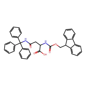 Fmoc-Asn(Trt)-OH structure