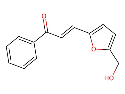 3-[5-(Hydroxymethyl)furan-2-yl]-1-phenylprop-2-en-1-one structure