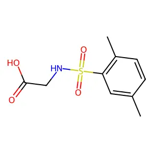 (2,5-Dimethyl-benzenesulfonylamino)-acetic acid structure