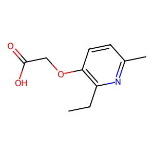 [(2-Ethyl-6-methylpyridin-3-yl)oxy]acetic acid structure