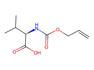 3-Methyl-2-{[(prop-2-EN-1-yloxy)carbonyl]amino}butanoic acid structure