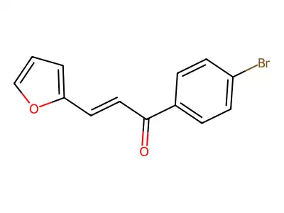 1-(4-Bromophenyl)-3-(furan-2-yl)prop-2-en-1-one structure