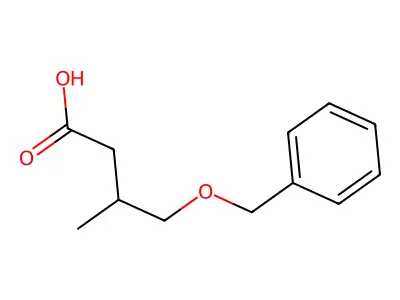 4-(Benzyloxy)-3-methylbutanoic acid structure