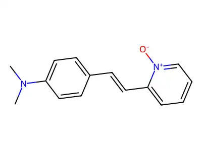 Benzenamine, N,N-dimethyl-4-[2-(1-oxido-2-pyridinyl)ethenyl]- structure