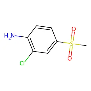 Benzenamine, 2-chloro-4-(methylsulfonyl)- structure
