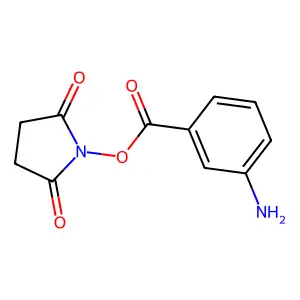 N-(3-氨基苯甲酰氧基)琥珀酰亚胺 structure