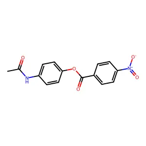4-(Acetylamino)phenyl 4-nitrobenzoate structure