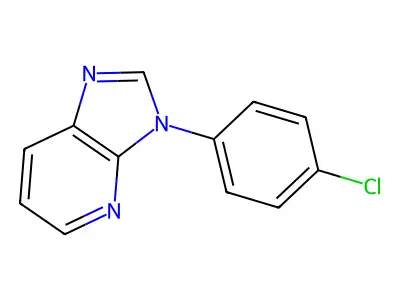 3H-Imidazo(4,5-b)pyridine, 3-(4-chlorophenyl)- structure