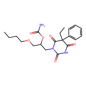 非巴氨酯 structure