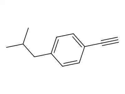 1-Ethynyl-4-(2-methylpropyl)benzene structure