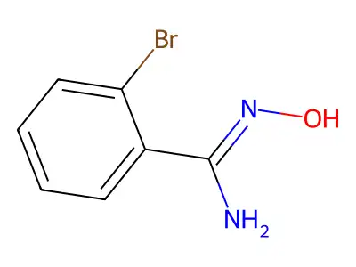2-Bromo-N-hydroxy-benzamidine structure