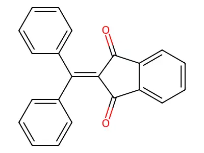 2-(Diphenylmethylene)-1H-indene-1,3(2H)-dione structure
