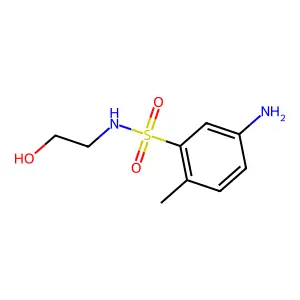 Benzenesulfonamide, 5-amino-N-(2-hydroxyethyl)-2-methyl- structure