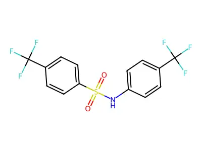 4-(Trifluoromethyl)-N-[4-(trifluoromethyl)phenyl]benzenesulfonamide structure