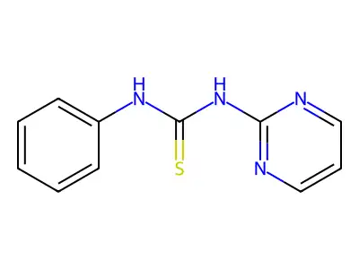 Thiourea, N-phenyl-N'-2-pyrimidinyl- structure