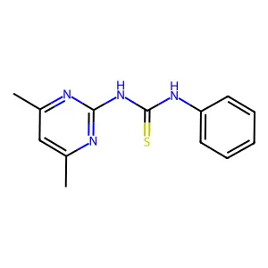 1-(4,6-Dimethylpyrimidin-2-yl)-3-phenylthiourea structure