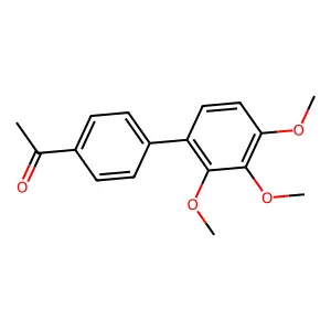 2,3,4-Trimethoxy-4'-acetyl-1,1'-biphenyl structure