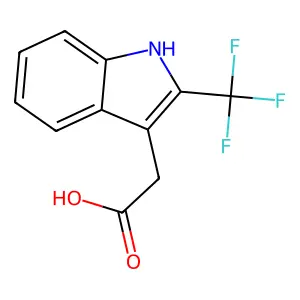 2-(2-(Trifluoromethyl)-1H-indol-3-yl)acetic acid structure