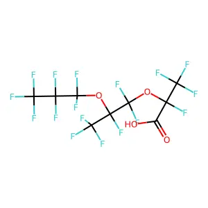 全氟-2,5-二甲基-3,6-二氧杂壬酸 structure