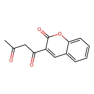 Coumarin, 3-acetoacetyl- structure