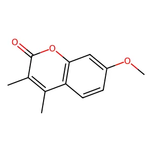 7-methoxy-3,4-dimethyl-2H-chromen-2-one structure