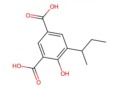 5-sec-Butyl-4-hydroxyisophthalic acid structure