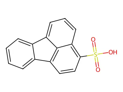 3-Fluoranthenesulfonic acid structure