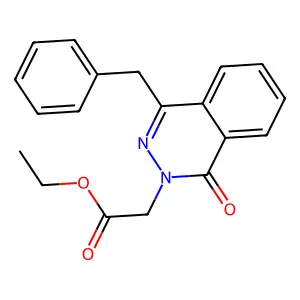 Ethyl 2-(4-benzyl-1-oxophthalazin-2-yl)acetate structure