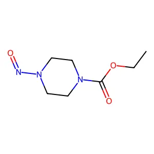 Ethyl 4-nitroso-1-piperazinecarboxylate structure