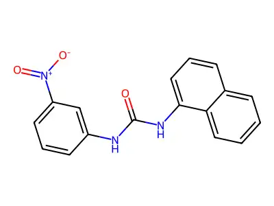 1-(1-Naphthyl)-3-(3-nitrophenyl)urea structure