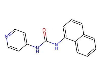 1-(Naphthalen-1-yl)-3-(pyridin-4-yl)urea structure