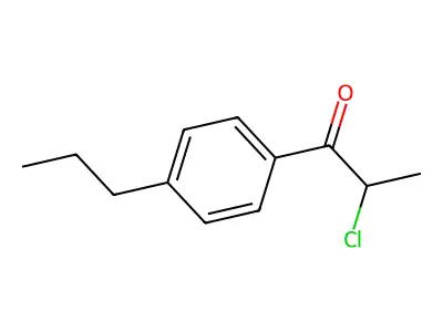 2-Chloro-1-(4-propylphenyl)propan-1-one structure