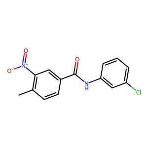 N-(3-氯苯基)-4-甲基-3-硝基苯甲酰胺 structure
