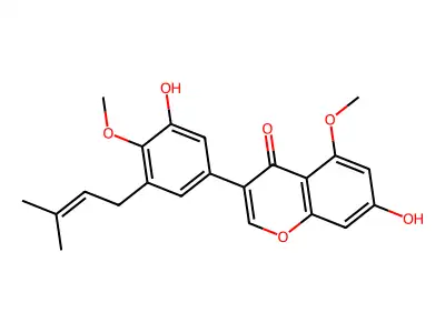 5,4'-dimethoxy-3'-prenylbiochanin A structure