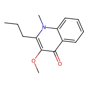 3-Methoxy-1-methyl-2-propyl-4(1H)-quinolinone structure