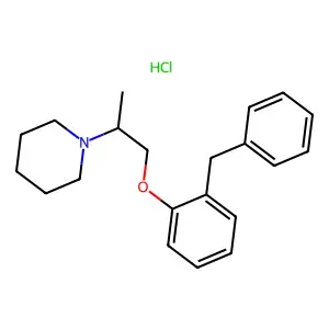 Piperidine, 1-((1-(2-benzylphenoxy)methyl)ethyl)-, hydrochloride structure
