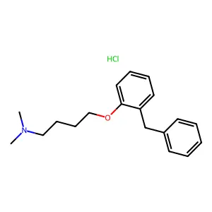 Butylamine, N,N-dimethyl-4-(2-benzylphenoxy)-, hydrochloride structure