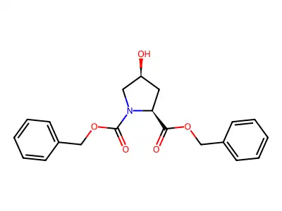 N-苄氧羰基-羟脯氨酸苄酯 structure