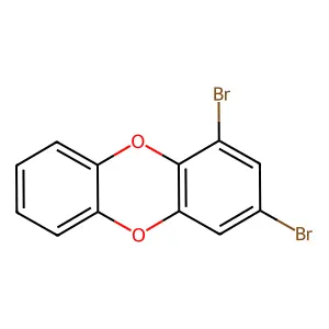 1,3-Dibromo-dibenzo-dioxin structure