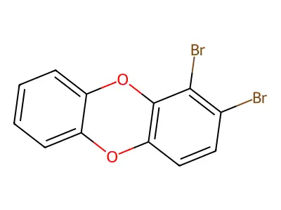 1,2-Dibromooxanthrene structure